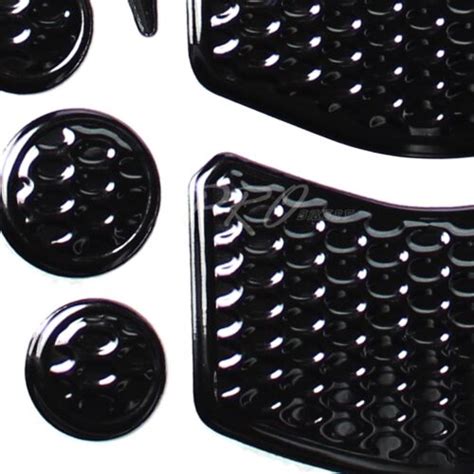 24PC Perforated Black Gas Tank Pad Fuel Cap Cover 17 20 Ninja 650 400