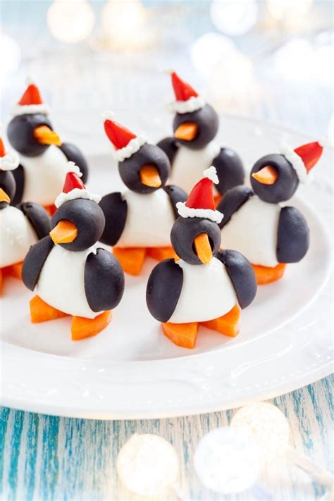 Cheese And Olive Penguins Kitchen Fun With My 3 Sons