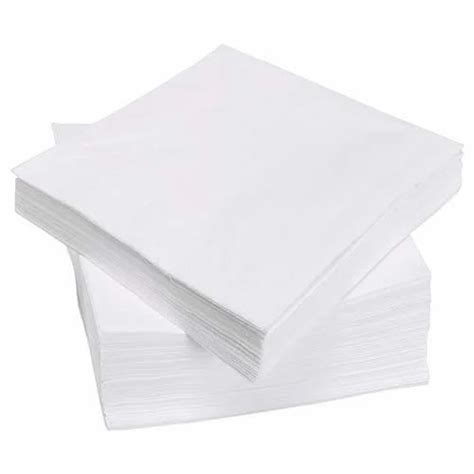 White Plain Napkin Paper Size 20 X 20 Cm At Rs 25packet In Pune Id