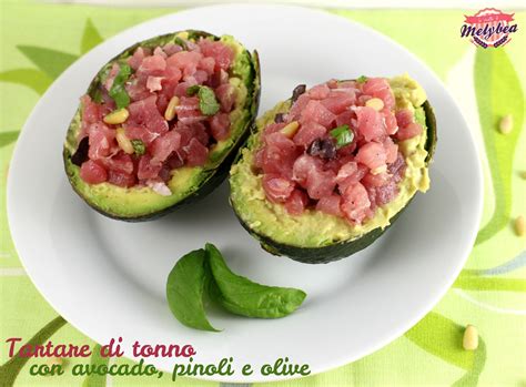 Tartare Di Tonno Con Avocado Pinoli E Olive Le Ricette Di Melybea