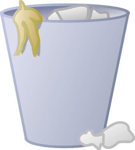 Full Trash Can clip art Free vector in Open office drawing svg ( .svg ...