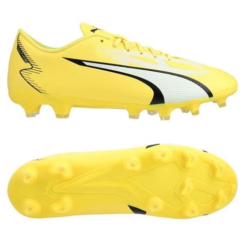 Puma Ultra Play Fg Ag Voltage Gul Hvid Sort Unisport Dk