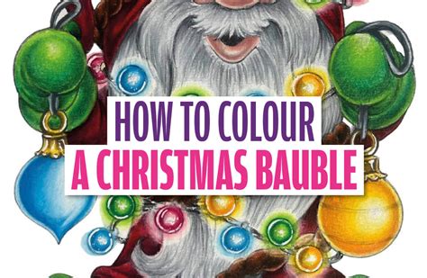 How To Colour A Christmas Bauble Colouring Heaven