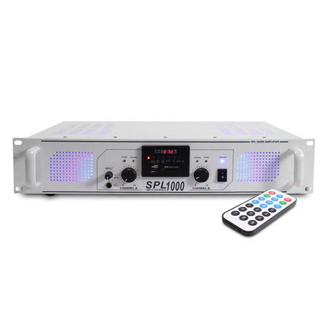 Buy Skytec Spl Mp White Stereo Power Amplifier Home Hifi Inch