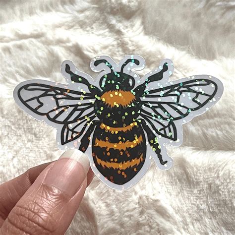 Bee Stickers Holographic Stickers Janee Michal