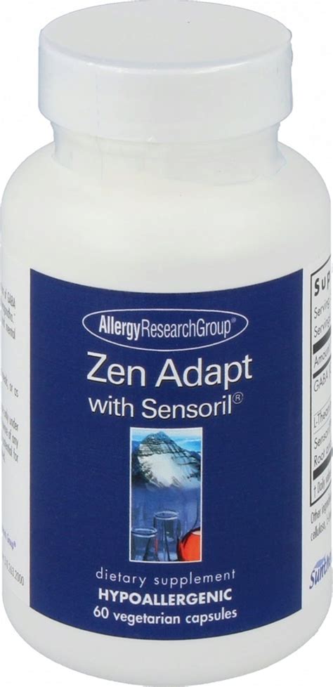 Zen Adapt Veg Capsules Allergy Research Group Vitalabo Online