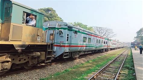 Kalni Express Train Passing At Brahmanbaria Railway Station YouTube