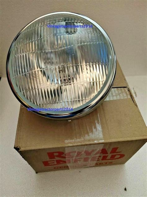 Royal Enfield Headlight Assembly Chrome Rim Headlamp Genuine Part 592465e Ebay