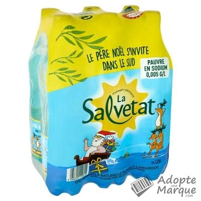 La Salvetat Eau Min Rale Naturelle Gazeuse Les Bouteilles De L