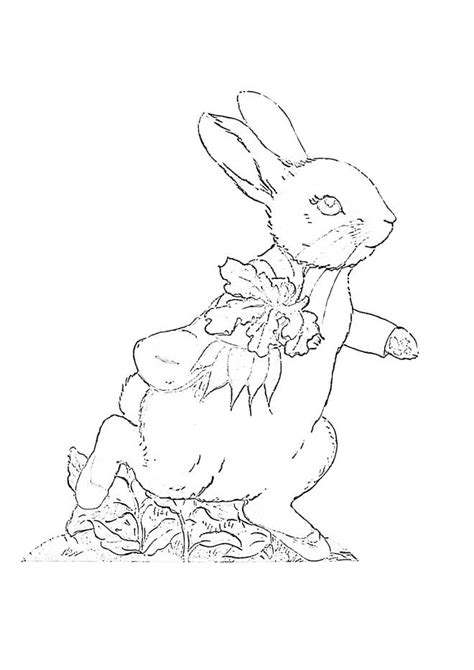 Coloriage Pierre lapin imprimable dessin gratuit à imprimer