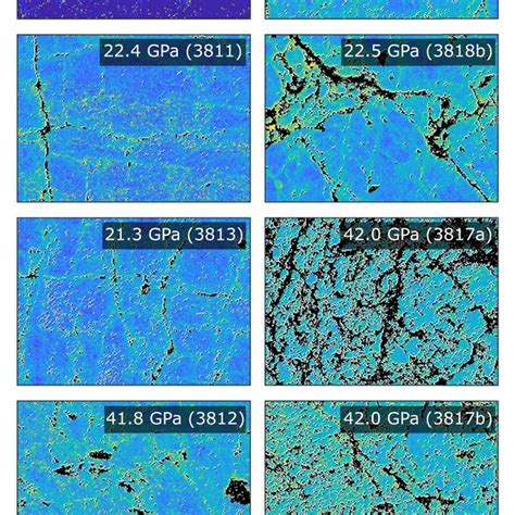 Maps Of Total Geometrically Necessary Dislocations Density ρgnd For