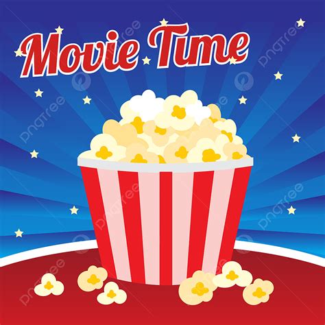 Movie Film Popcorn Vector Png Images Popcorn Movie Time Poster Media