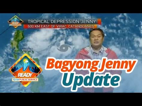 Sona Bagyong Jenny Weather Update As Of P M August