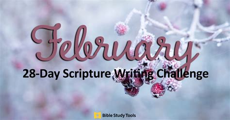 February S 28 Day Scripture Writing Challenge Bible Study Tips