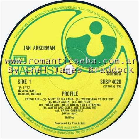 Jan Akkerman Profile Harvest