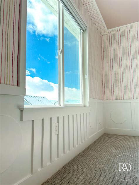 Art Deco Wainscoting And Striped Wallpaper Remington Avenue