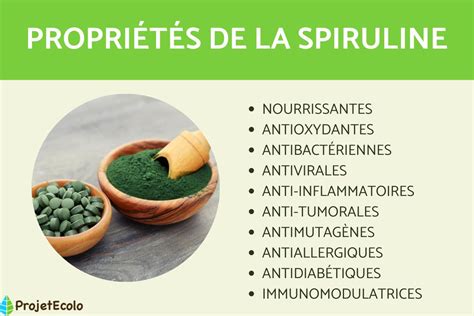 Spiruline DÉfinition PropriÉtÉs Et Bienfaits