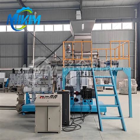 Twin Screw Extruder Floating Fish Feed Pellet Production Line China