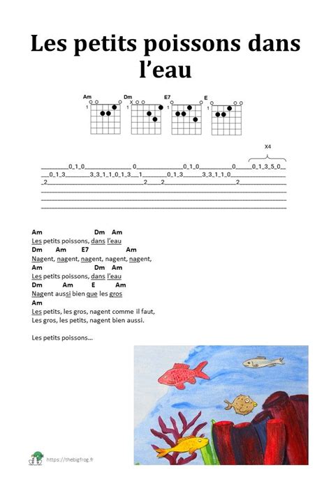 Comptines Et Chansons Pour Enfants Tablature Accords Guitare Artofit