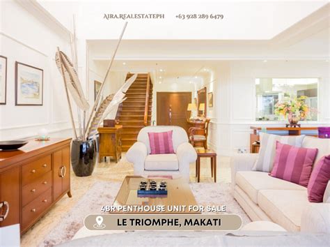 Le Triomphe Salcedo Makati 4BR Penthouse Unit For Sale Property