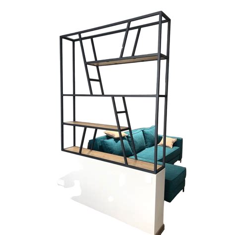 Steel Room Divider With Melamine Shelves Dcsa