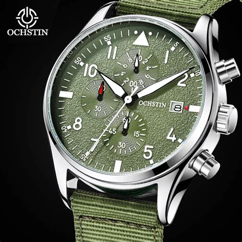 Ochstin Man Wristwatch Waterproof Chronograph Men Watch Military Top