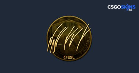 Sticker NAF Gold Katowice 2019 CSGOSKINS GG