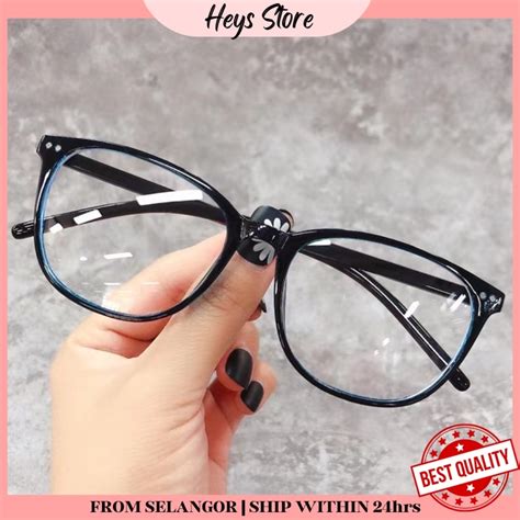 Ready Stock Square Spek Korean Fashion Spec Glasses Transparent