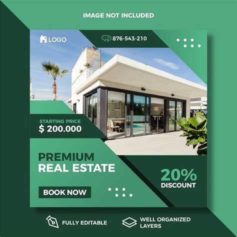 Premium Vector Modern Real Estate Social Media Post Template