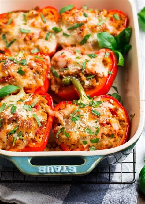 Italian Stuffed Peppers Easy And Healthy WellPlated