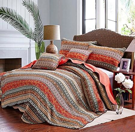 Ustide Piece Bohemian Style Double King Size Bedspread Boho