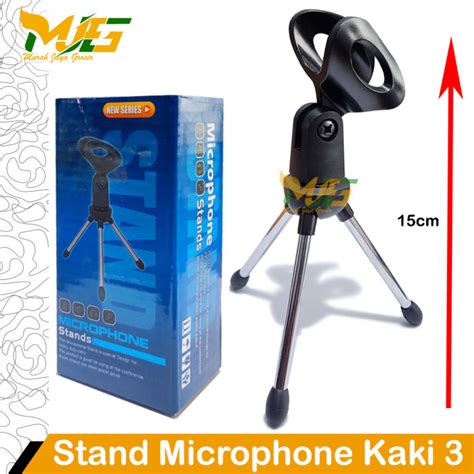 Stand Mic Meja Mini Kaki 3 Stand Microphone New Series Desk Standing