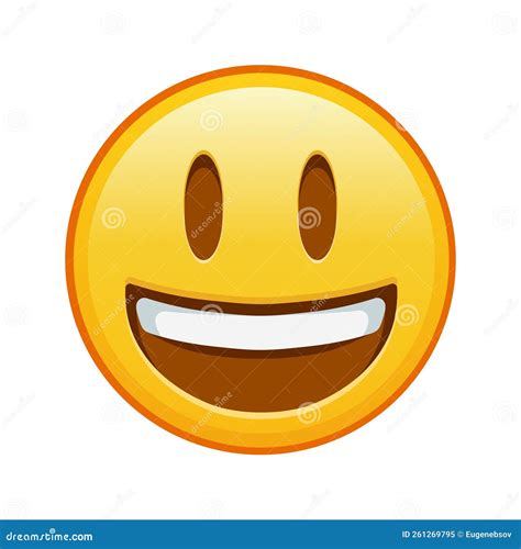 Smiling Face With Open Mouth Large Size Of Yellow Emoji Smile Stock