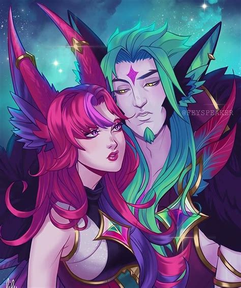 Xayah And Rakan Sg Star Guardian Xayah And Rakan League Of Legends Art Eras