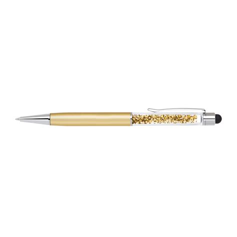 Brass Stylus Pen With Matching Crystals And Barrel Colors Stylus Pen