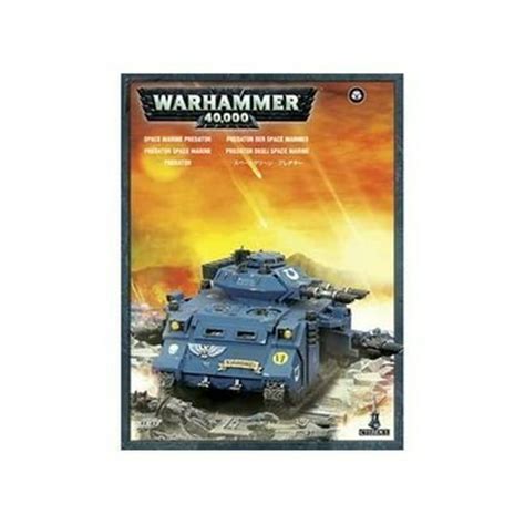 Space Marines Predator Tank Box Warhammer 40k De Games Workshop Games