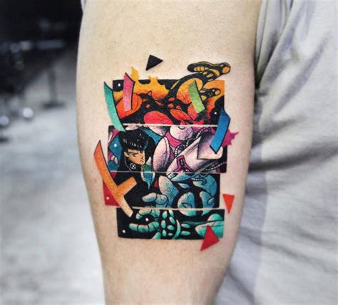 Jojos Bizarre Adventure Tattoo Located On The Upper