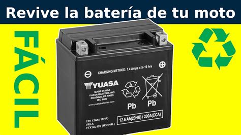 Reparar Bater A De Moto F Cil Revive Tu Bater A Con Simple Truco