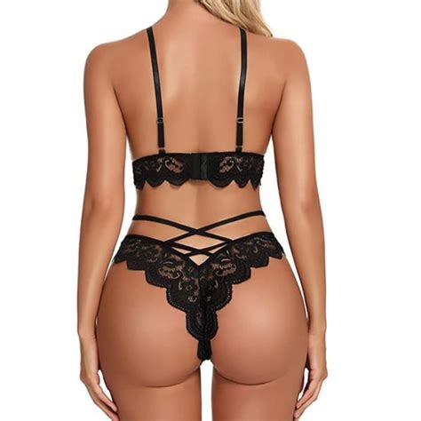 Femmes Ensemble de Lingerie Sexy en Dentelle String Ensemble sous Vêtements De Seduction