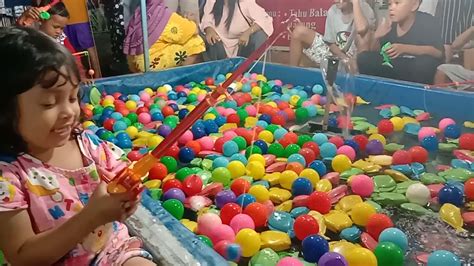 Permainan Anak Pasar Malam Lucu Hebat Anak Ini Mancing Disini Dapat