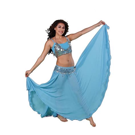 Belly Dance Full Circular Skirt Coin Bra And Belt Costume Set 69 99