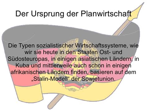 Planwirtschaft In Der Ddr