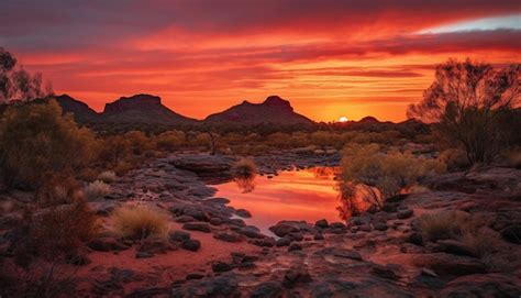 Premium AI Image Majestic Mountain Range Eroded Sandstone Cliff