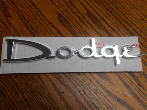 FOR SALE - 1962 Dodge Dart "Dodge" Tail panel emblem | For B Bodies ...