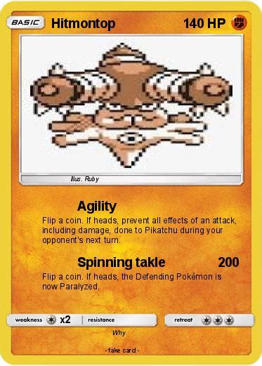 Pok Mon Hitmontop Agility My Pokemon Card