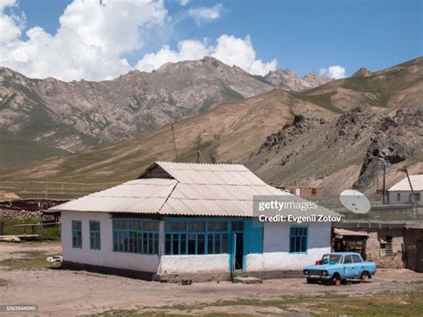 Kyrgyz Village House In Sary Tash Alay Valley Kyrgyzstan High Res Stock