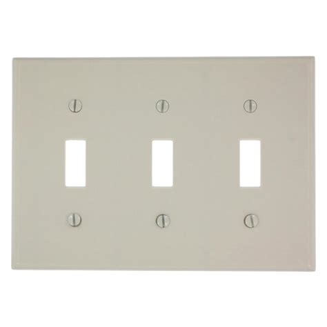 Leviton 2 Gang Toggle Switch Wall Plate White 80509 W The Home Depot