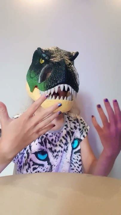 лайфхак, маска раптора(тирекса)🦖 - YouTube