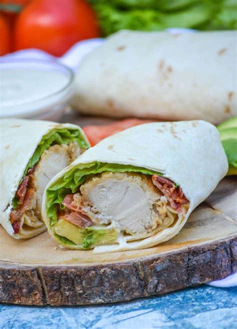 California Club Chicken Wraps The Quicker Kitchen