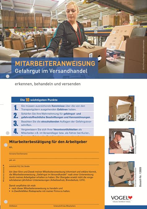 Fahreranweisung Mitarbeiteranweisung Gefahrgut Lasiportal